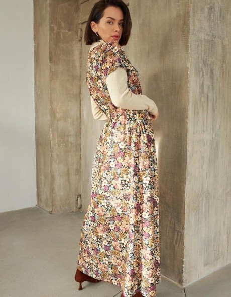 Платье из вискозы с цветочным принтом, фото 4