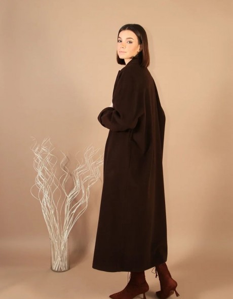 Пальто из шерсти мериноса длинное, фото 2
